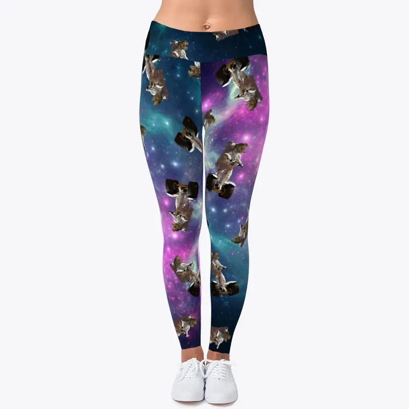 Space Raptor Leggings Invasion